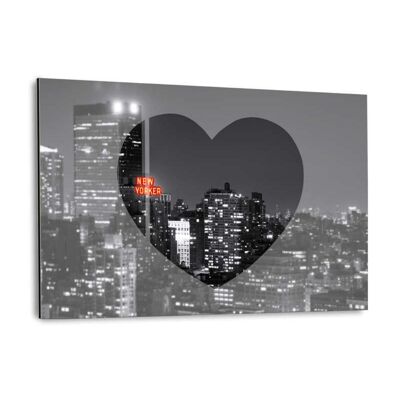 Love New York - New Yorker - Alu-Dibond Bild