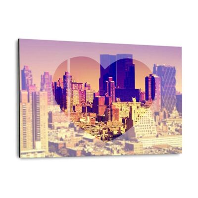 Love New York - Manhattan - Immagine Alu-Dibond