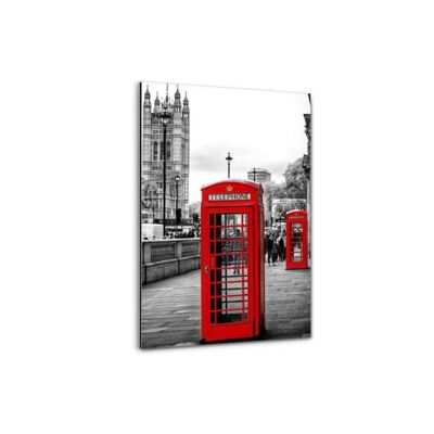 London - Red Telephone - Alu-Dibond Bild