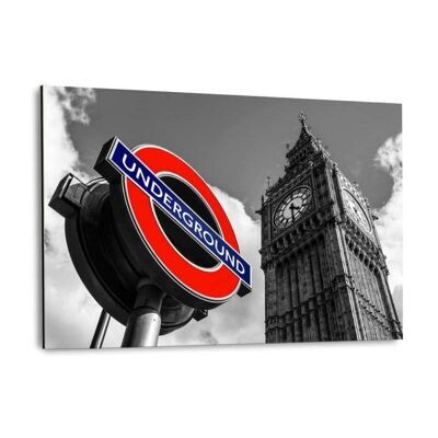 London - Subway Big Ben - Alu-Dibond image