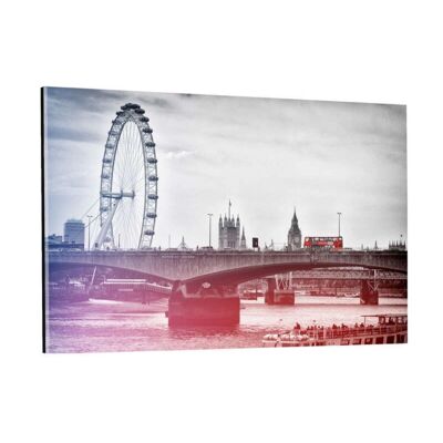 Londra - Bridge - Immagine in alluminio Dibond