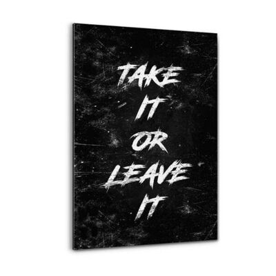 TAKE IT - Immagine in alluminio Dibond