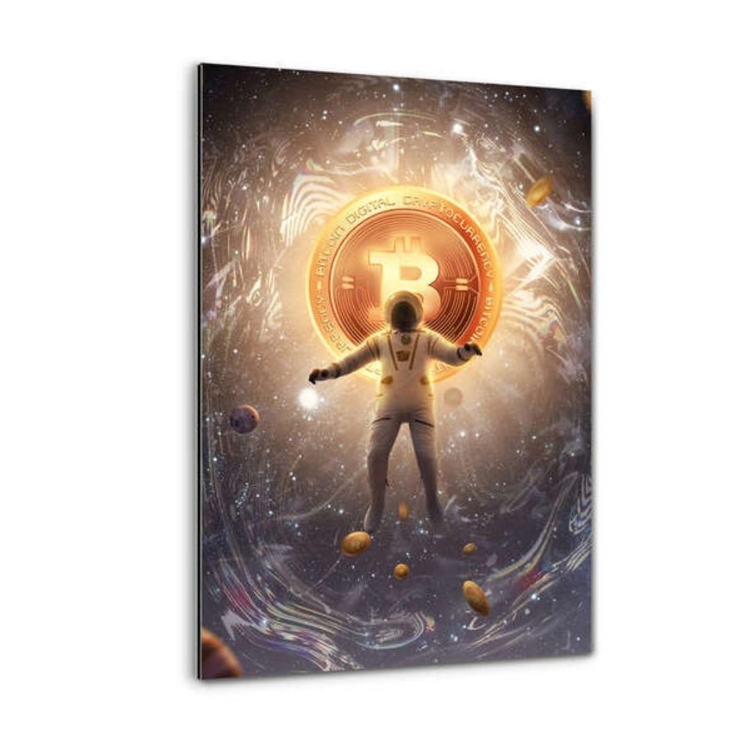 CrypTo The Moon #1 - Immagine in alluminio Dibond