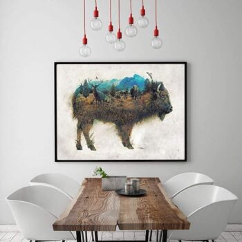 Buffalo World - Image alu-dibond 2