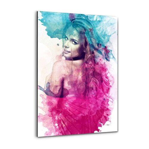 Colorful Lady - Alu-Dibond Bild