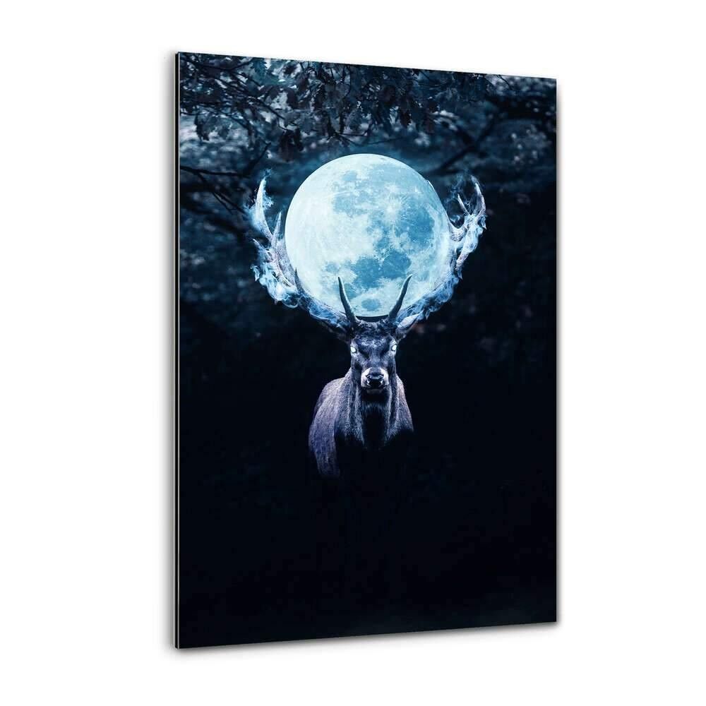 Mysterious Deer - Alu-Dibond Bild