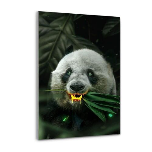 Goldener Panda - Alu-Dibond Bild