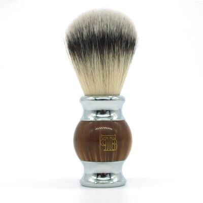 Il pennello da barba in capelli sintetici con manico in resina per barbiere personale