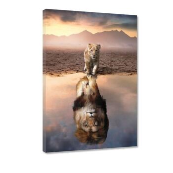 Lion Reflet - Image Alu-Dibond 4