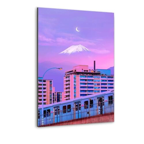 Pastel City - Alu-Dibond Bild