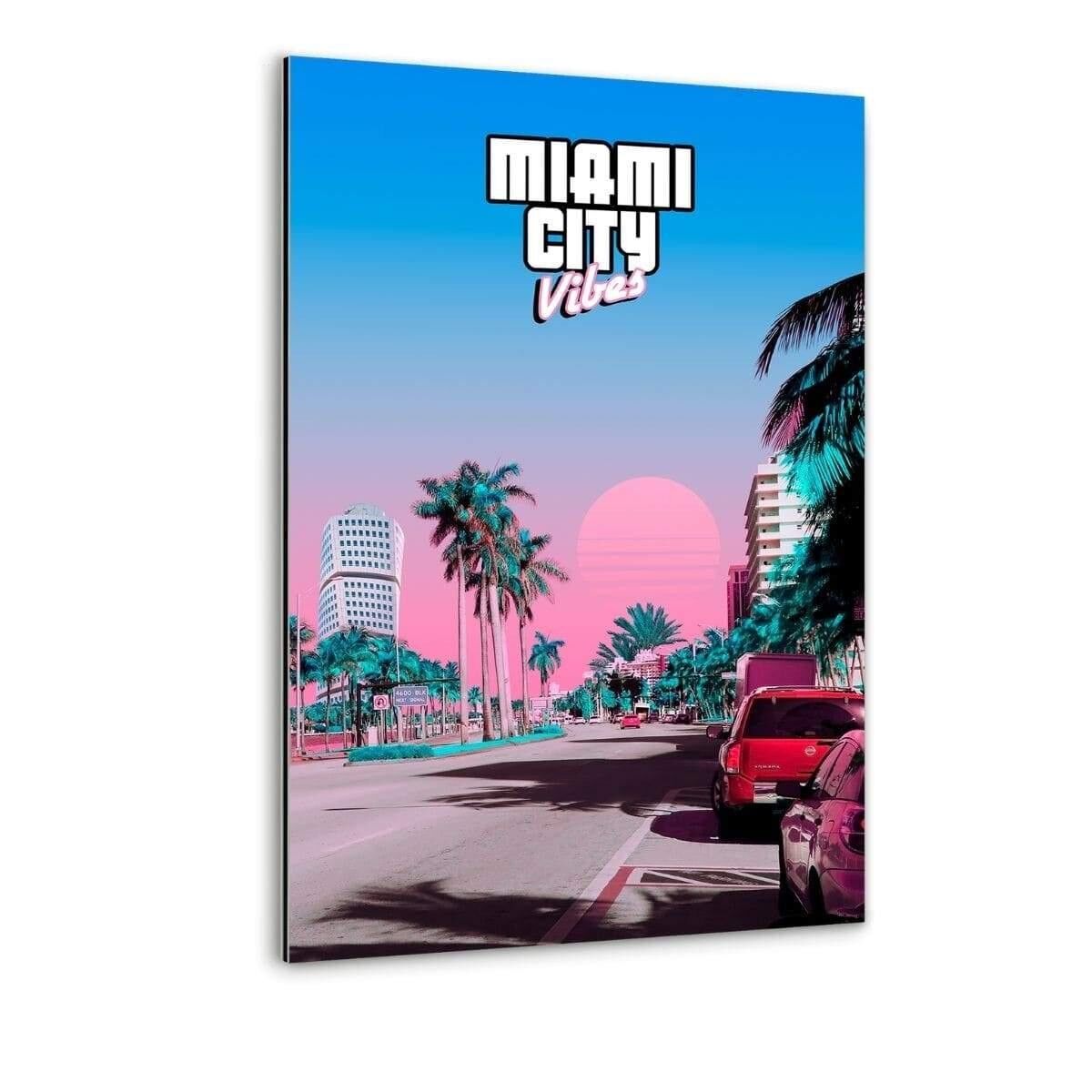 Miami Vibes - Immagine in alluminio Dibond