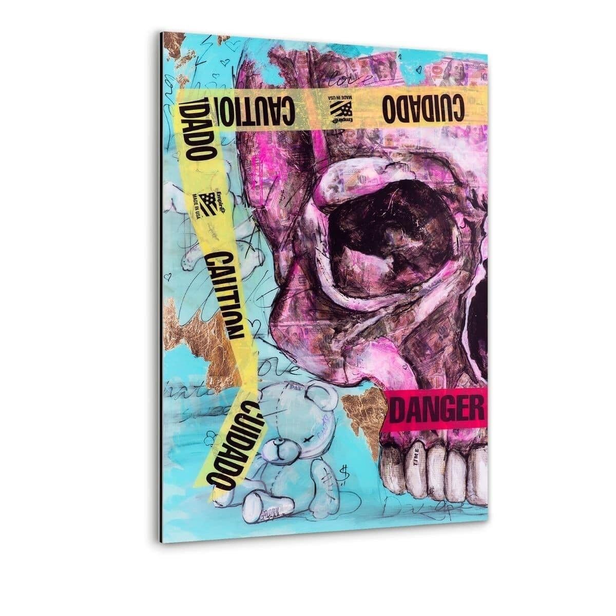 THE LEFT SKULL - Alu-Dibond Bild