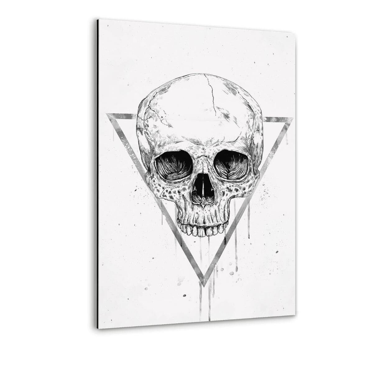 Teschio in un triangolo n. 1 - Immagine Alu-Dibond