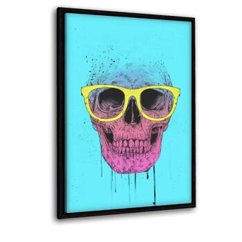 Crâne Pop Art à Lunettes - Image Alu-Dibond 6