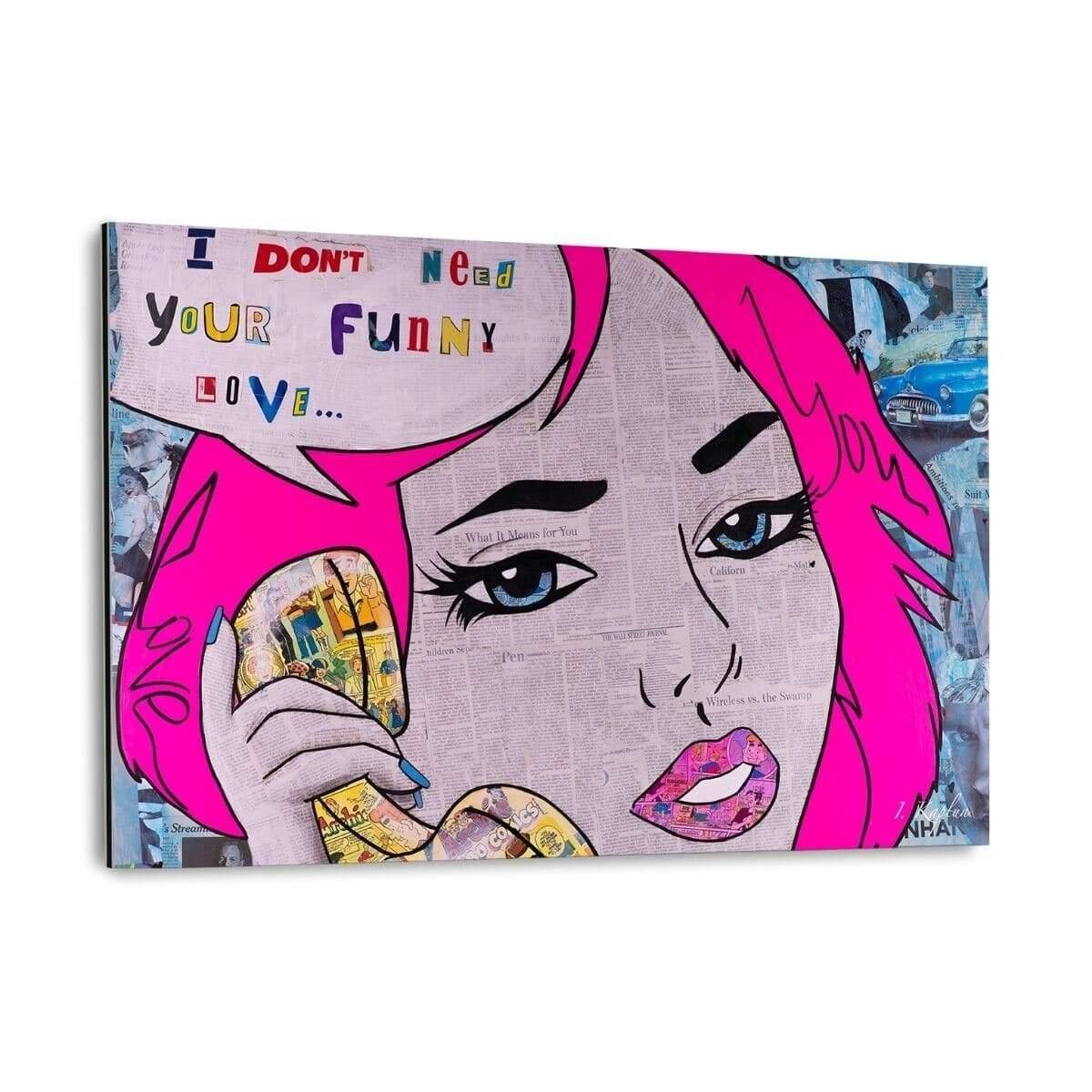 FUNNY LOVE - Alu-Dibond Bild