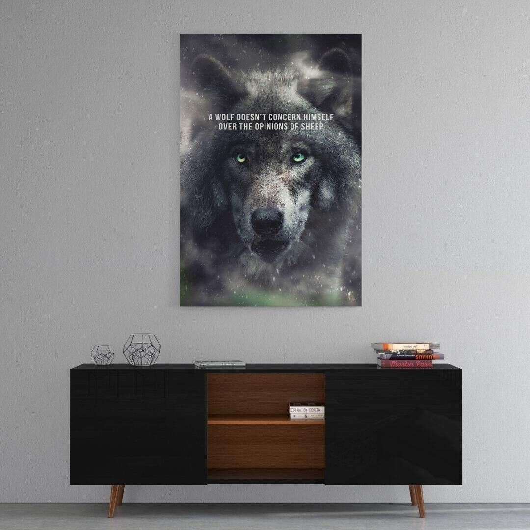 Wolf Mentality - Alu-Dibond Bild