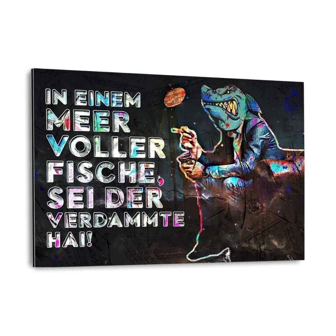 ¡NO SEAS UN PEZ! - Cuadro Alu-Dibond