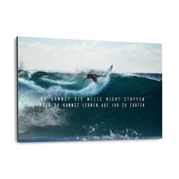 APPRENDRE A SURFER - Image Alu-Dibond 1