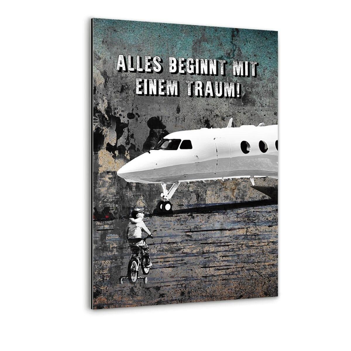 IT ALL STARTS WITH A DREAM - Alu-Dibond Bild