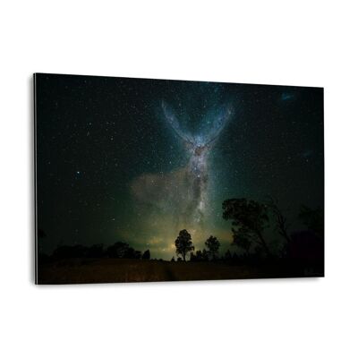 Galaxy Deer - Alu-Dibond Bild