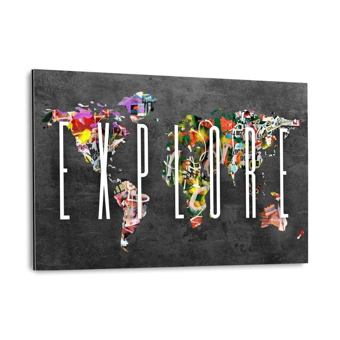 EXPLORE - Alu-Dibond Bild