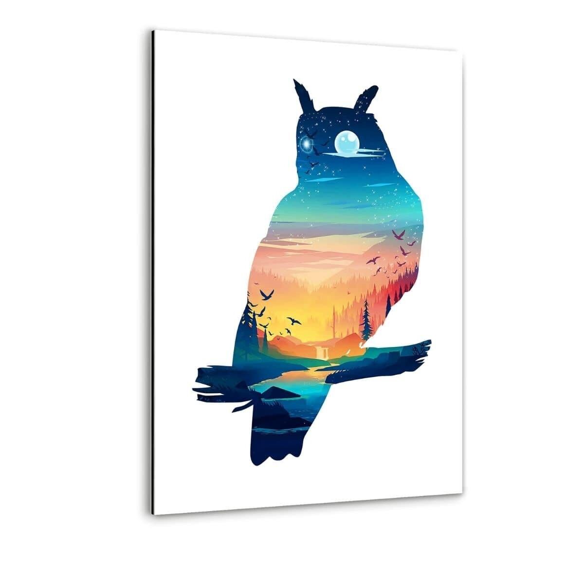 Il gufo - Immagine Alu-Dibond