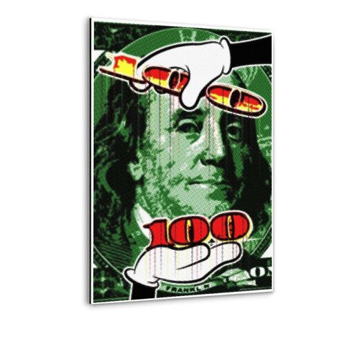 100 Dollars #2 - Alu-Dibond Bild