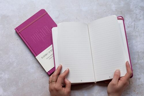Carnet Notebook A5 Rose Orchidée -  128 pages lignées