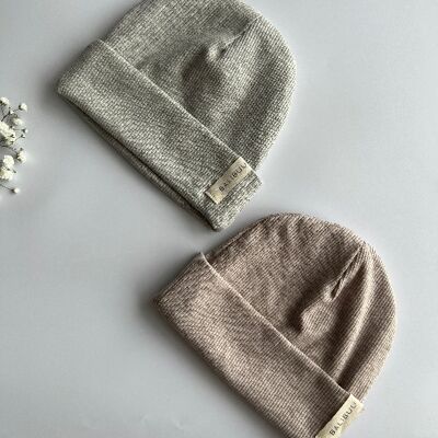 Heathered Rib Knit Beanie