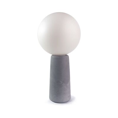 Lámpara de mesa de hormigón - Faro de bombilla de porcelana