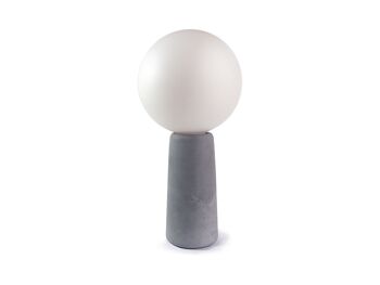 Lampe à poser en béton - Phare ampoule Porcelaine 1