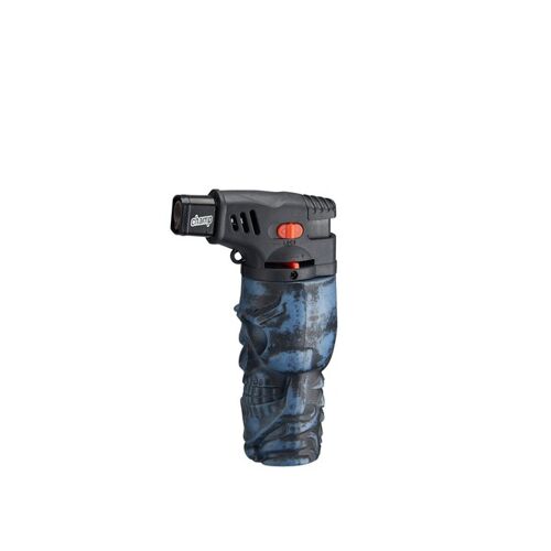 CH SKULL LIGHTER JETFLAME DL12 LIGH BLUE