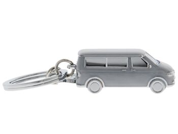 VOLKSWAGEN BUS VW T5/T6 Combi 3D Porte-clés - gris argenté 7