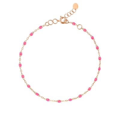 Pulsera de resina rosa