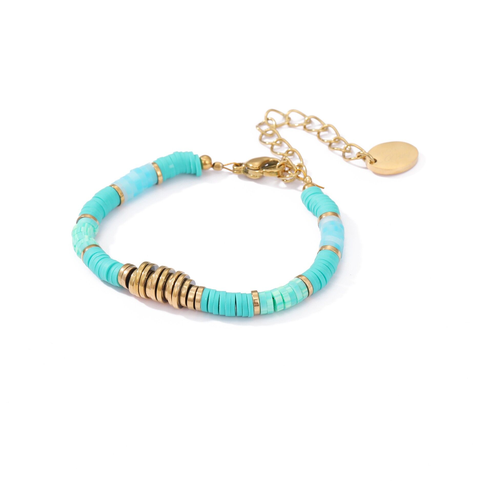 TURQUOISE HEISHI BRACELET