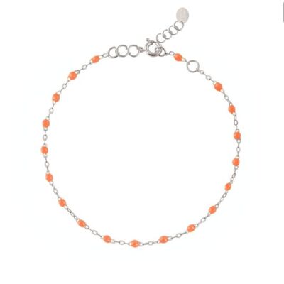 SILVER ORANGE ANKLE CHAIN