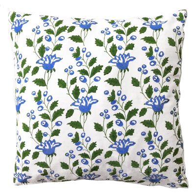 Cushion cover 40cm x 40cm Pondicherry - blue