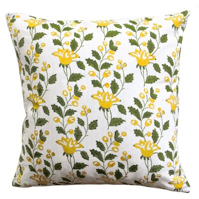 Cushion cover 40cm x 40cm Pondicherry - yellow