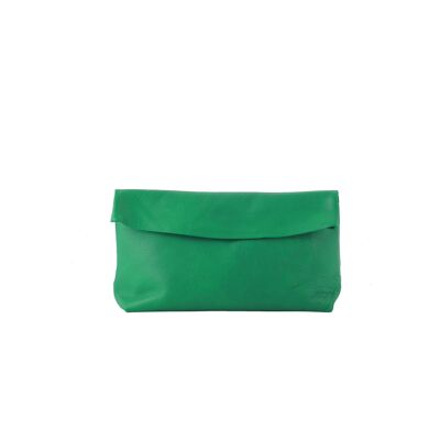 Medium Green Leather Pouch