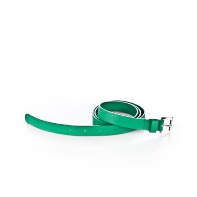 cinturón de cuero verde