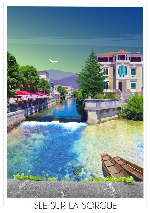 Affiche Isle sur la Sorgue 50x70 cm  • Travel Poster