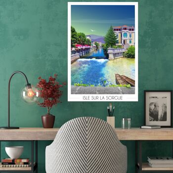 Affiche Isle sur la Sorgue 50x70 cm  • Travel Poster 3