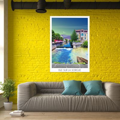 Poster Isle sur la Sorgue 70x100 cm • Poster di viaggio