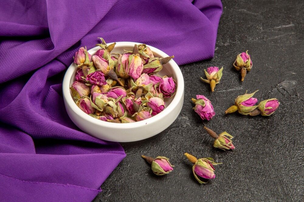 Eccezionale bocciolo di rosa essiccato biologico di Damasco - 400g - HECOSFAIR