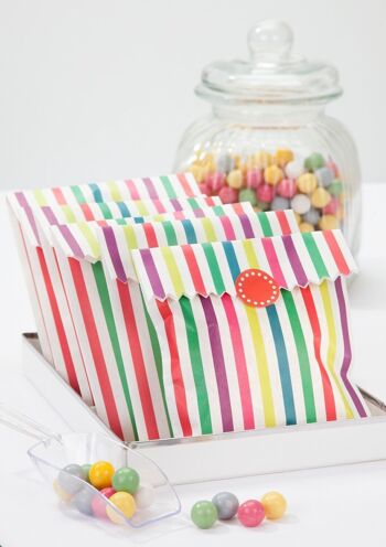 Sacs cadeaux en papier arc-en-ciel pour bonbons 6