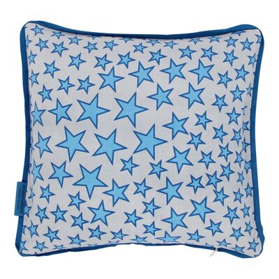 Decorative pillow - Blue w. stars 40x40
