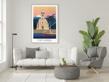 Affiche Port Vendres Centre 30x42 cm  • Travel Poster 4