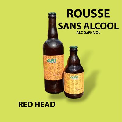 RED HEAD Cerveza artesanal de cobre sin alcohol 0,8% ENERO SECO