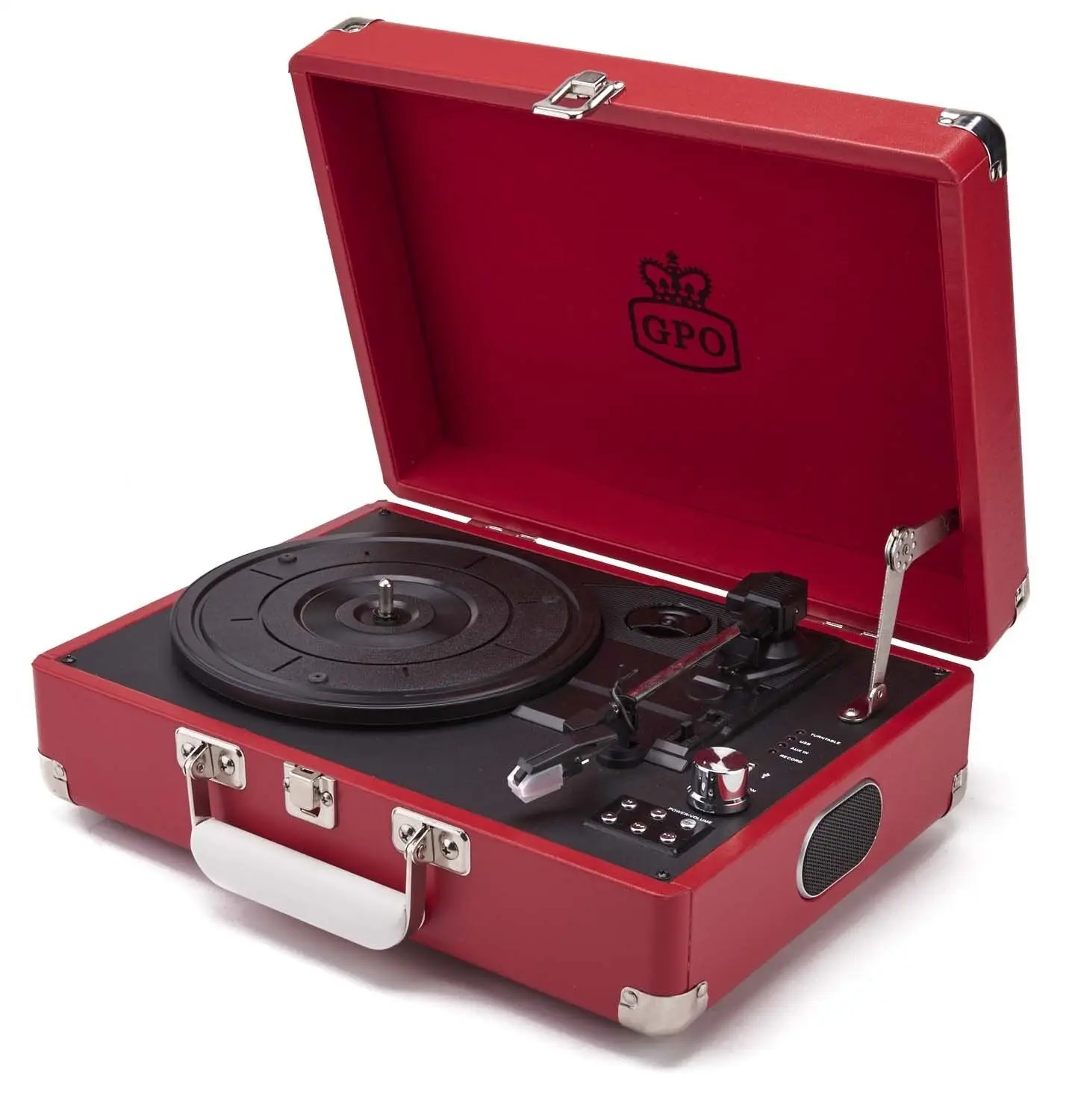 Buy wholesale Turntable Case - GPO Attaché Case Pillarbox Red