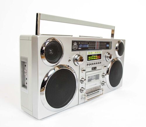 GPO Brooklyn Boombox Silver